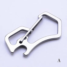 Load image into Gallery viewer, Multifunctional Full Stainless Steel Anti lost Key Chain Carabiner EDC Tool