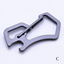 Load image into Gallery viewer, Multifunctional Full Stainless Steel Anti lost Key Chain Carabiner EDC Tool