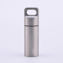 Load image into Gallery viewer, Waterproof Pill Holders Match EDC Case Box Container Bottle Stainless Steel