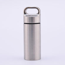 Load image into Gallery viewer, Waterproof Pill Holders Match EDC Case Box Container Bottle Stainless Steel