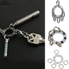 Load image into Gallery viewer, Key Keychain EDC Rings Tool Metal Mini Outdoor Removable