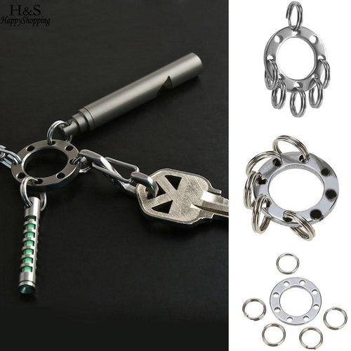 Key Keychain EDC Rings Tool Metal Mini Outdoor Removable